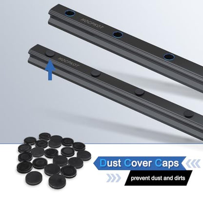 400mm / 15.75 inch HGR20 Linear Guide kit,2pcs 400mm hgr20 Linear Rail with 4pcs HGH20CA Carriage Block and End Stop Block - size: 400mm, style: HGR20