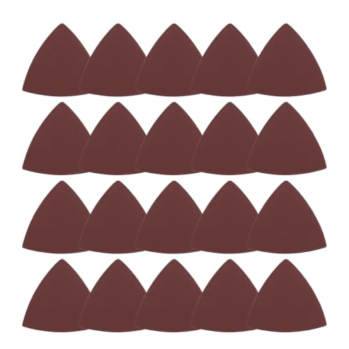 20Pcs Triangle Sandpaper 3-1/8" 1500Grit Red - size: 3 1/8inch, 1500 Grit