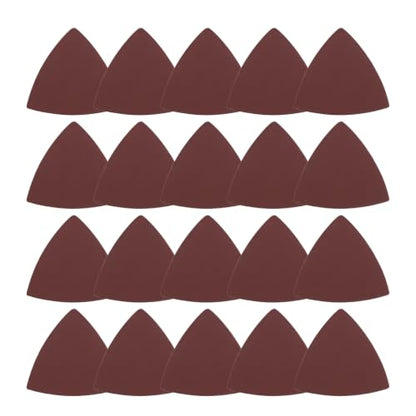 20Pcs Triangle Sandpaper 3-1/8" 1500Grit Red - size: 3 1/8inch, 1500 Grit