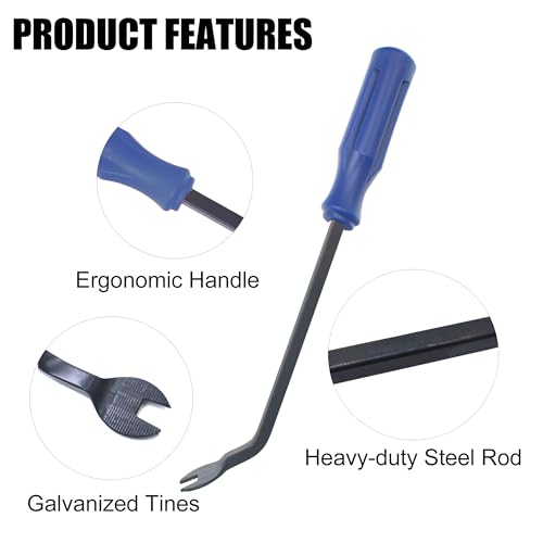 Upholstery Staple Remover, Construction Staple Remover Tool - color: Blue