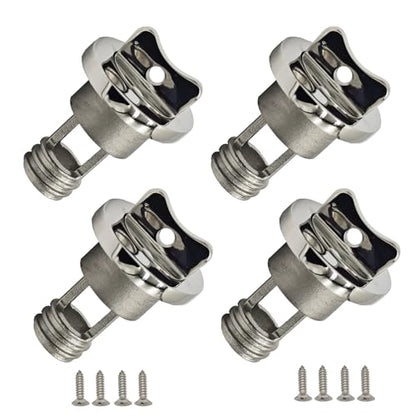 4Pcs Oval Garboard Boat Drain Plug Fits 1“ Hole, Thread 3/4'' SS316