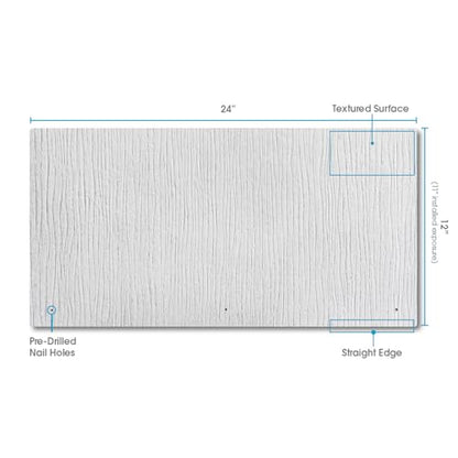 GAF WeatherSide Purity Straight Fiber-Cement Siding Shingles (12x24) 18 Bundle| Fire Resistant & Safe with No Asbestos| Easy to Install with Pre-Primed Textured Surface|Durable with Distinct Design - size: Straight Bundle