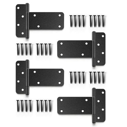 5“ Gate Hinges,260 Lbs Capacity, 4 Pack Heavy Matte Black Hinges - size: 5“-4 pcs-Matte Black