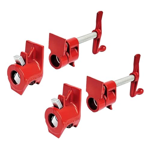3/4” Pipe Clamp Sets 2-Pack, No Stands - size: Pipe Clamp - Regular Base