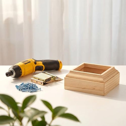 Blulu 2 Set 3-1/2" Newel Post Mounting Kit, Fastener Installation Kit