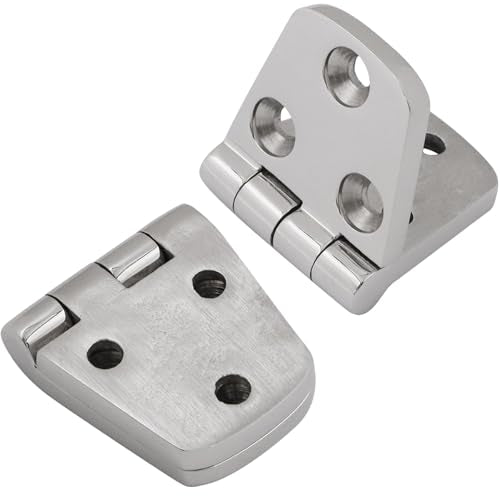 316 Stainless Steel Hinges Marine Grade 3" x 1.5" Heavy Duty Boat Hatch Hinge (76 mm X 38 mm) Casting Cabinet Door Hinge with Screws (6 Pack) - style: 6 Pack