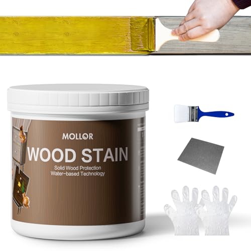 16 Oz Wood Stain and Sealer in One, Golden Oak, with Tools - color: Golden Oak, size: 16 FL.OZ