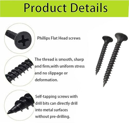 250PCS #6 Wood Screws Assortment Kit, 5 Sizes