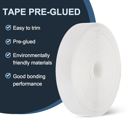 MECCANIXITY White Edge Banding 100 ft x 1-3/4 Inch Veneer Tape Pre-glued Flexible Plywood Edge Banding with Hot Melt Adhesive for Furniture Restoration - size: 100 ft x 1-3/4 Inch
