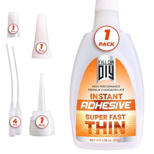 1 Pk X 1.76 Oz. (50g) CA Glue - Thin Cyanoacrylate Based Super Glue for Woodworking - Model Car Adhesive, Strong Bonds in Model Airplane, Wood Projects. Fast Drying, Instant Wood Bond - size: 1 Pack