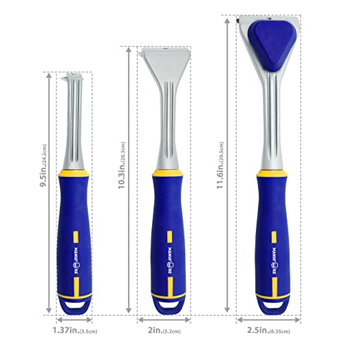 MANUFORE Carbide Paint Scraper with 2" Double-edged Tungsten Steel Blade - size: 2in carbide scraper