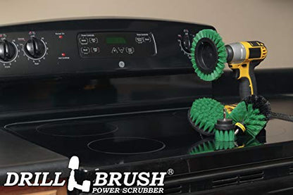 Drillbrush Green - Drill Power Kitchen Scrub Brush Kit - color: Green