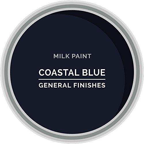 General Finishes Water Based Milk Paint, 1 Pint, Coastal Blue - color: Coastal Blue, size: 16 Fl Oz (Pack of 1)
