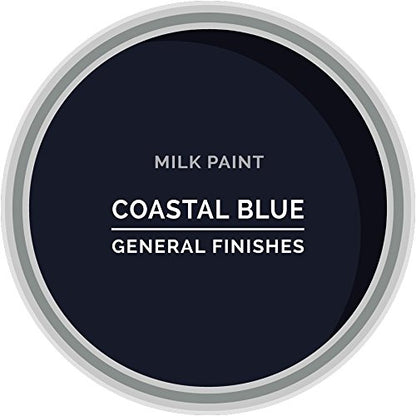 General Finishes Water Based Milk Paint, 1 Pint, Coastal Blue - color: Coastal Blue, size: 16 Fl Oz (Pack of 1)