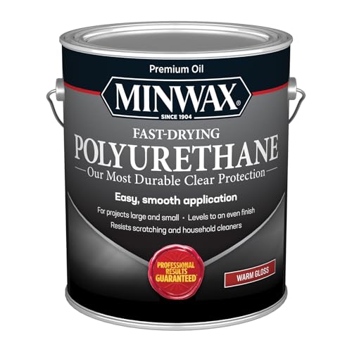 Minwax Fast Drying Polyurethane Protective Wood Finish, Clear Gloss, 1 Gallon - size: Gallon