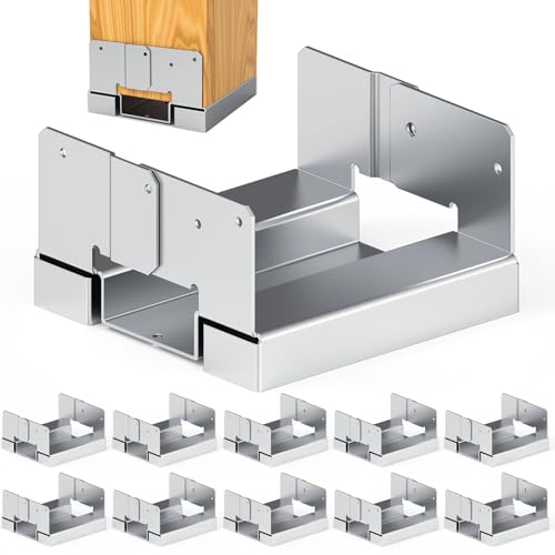10 Pcs 6x6 Post Anchor Base Adjustable Metal Post Bracket Post Base Holder