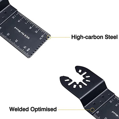 100 Pcs Oscillating Tool Blades, Professional Universal Oscillating Saw Blades, Wood Multitool Blades, Quick Release Durable, Fit All Models(SH)