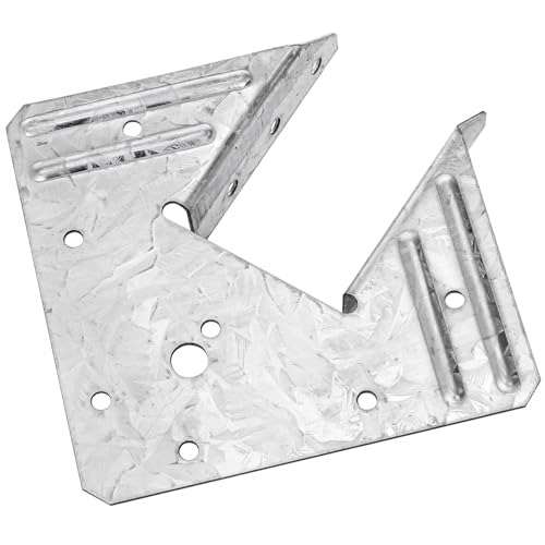 Coloch 20 Pack 18-Gauge Hurricane Tie for Rafter, Hot Dip Galvanized Steel Joist Hangers Rafter Tie Brackets Heavy Duty Connector for Roofing Trusses, Wood Timbers, Resist High Wind/ Earthquake Forces