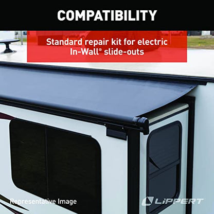 Lippert Components - 366211 Dual Rack Repair Kit - color: Black, style: Float Side