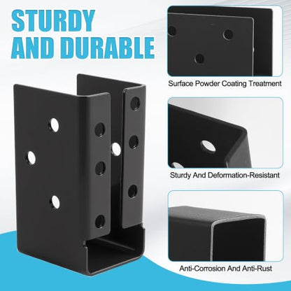 8 Pcs of 2"x4" Concealed Joist Hangers|Outdoor Concealed-Flange - size: 8