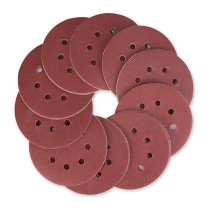 WORKPRO Sanding Discs, 5-Inch 60 Grit 8-Hole Hook and Loop, 50 Pack - style: 50PCS 5 Inch 60 Grit