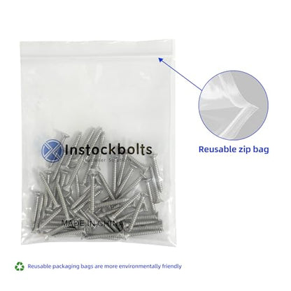 #6 x 1-1/4" Flat Head Sheet Metal Screws Phillips Drive Wood Screws, 304 Stainless Steel 18-8, Pack of 100 - color: Silver, size: #6 x 1-1/4"