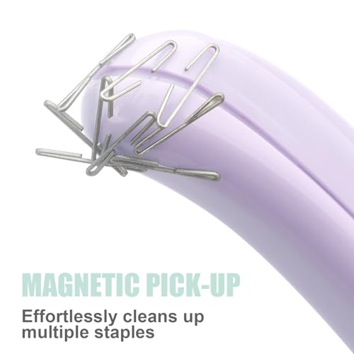 ZZTX 5 Pack Professional Magnetic Staple Remover Puller - color: 5 Pack-purple/Blue/Light Green/Orange/Pink