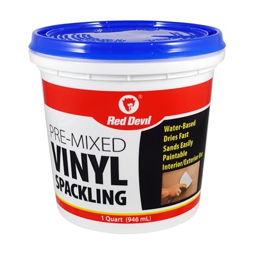 Red Devil 0534 Pre-Mixed Vinyl Spackling, 1 Quart - size: 1 Quart, style: 6 - Pack