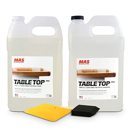 MAS Epoxies Table Top Pro Epoxy Resin Kit, 2-Gallon for Tables, Bar Tops - size: 2 Gallon