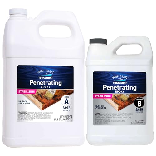 TotalBoat Clear Penetrating Epoxy Wood Sealer - 1.5 Gallon Kit, Traditional - size: 1.5 Gallon, style: Traditional