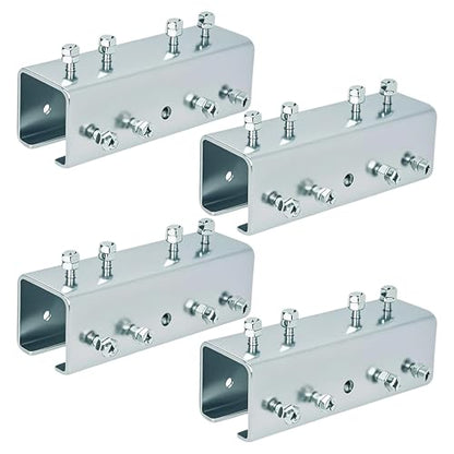 Strut Channel Connector Extend Bracket,3.1mm Thickness U Shaped Splice Connector Joiner Extend Mounting Bracket Connection for 1-5/8" Wide 1-5/8" Height Strut Channel (4 PCS) - size: 4 PCS