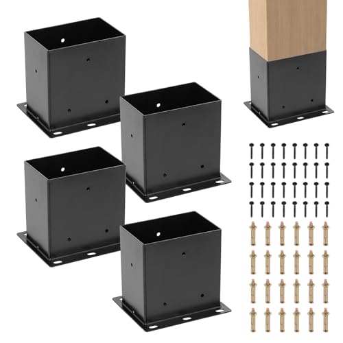 4 x 6 Post Base 4 PCS, (Inner Size 3.6x5.6) Post Brackets
