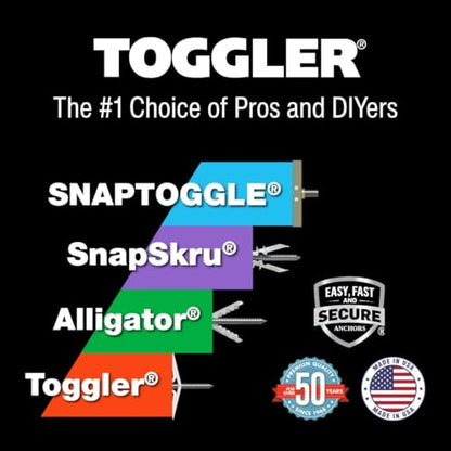 TOGGLER SNAPTOGGLE BB Toggle Anchor 1/4-20 UNC, 100 Pack, w/o Bolts - size: 1/4"-20