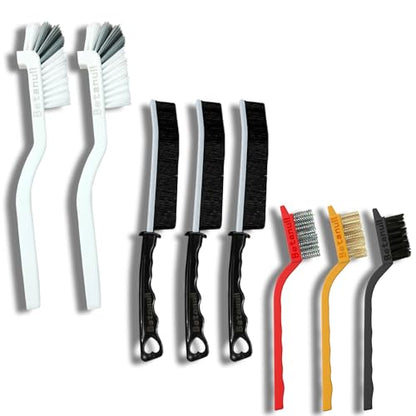 Betanull Crevice Cleaning Brush Set, Multi-Purpose Hard Bristle Brushes