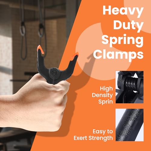 ECY 3.5" Spring Clamps, Heavy Duty Plastic Clamps, 12 Pack - size: 12 Pack,3.5inch