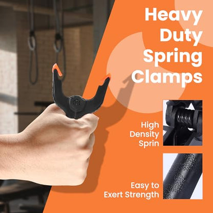 ECY 3.5" Spring Clamps, Heavy Duty Plastic Clamps, 12 Pack - size: 12 Pack,3.5inch