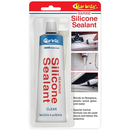 STAR BRITE Marine Silicone Sealant White - Waterproof - size: 2.8 fl oz