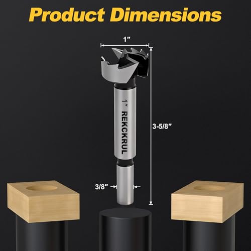 1 Inch Forstner Bit, 1" Forstner Drill Bit for Woodworking - size: 1 | Precision Imperial Sizing