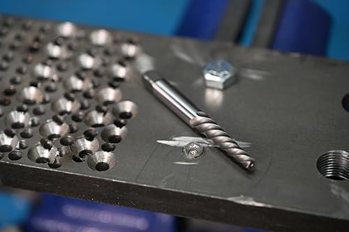 Century Drill & Tool Spiral Flute Screw Extractor, 5 Pc Set (73415) - size: 5-piece Spiral Flute