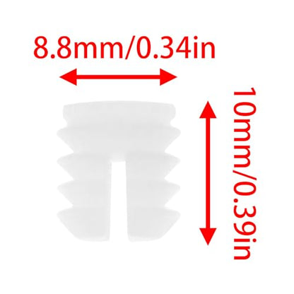 100 Set Cabinet Hinge Repair Kit, M4 x 10 mm Dowel Inserts