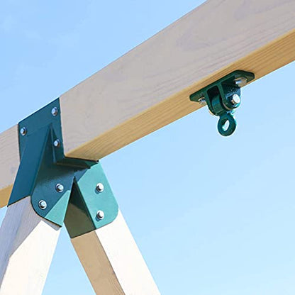 BETOOLL Heavy Duty Swing Hanger Set 10000 lb Capacity for Indoor Outdoor Playground Swing Sets Pack of 4 Green - color: Green 4pcs