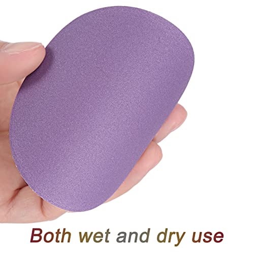 10Pcs 3-Inch Purple Sanding Discs 320 Grits Hook and Loop Professional Aluminum Oxide Sand Paper Wet Dry Polish for Wood Metal Paint Finishing - style: 320 Grit