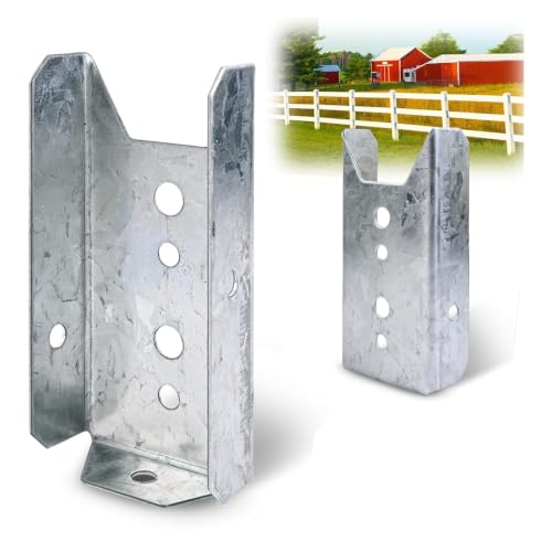 LukLoy 40 Pack 2x4 Brackets for Wood Rail(Screws Not Included) - style: Galvanized-40
