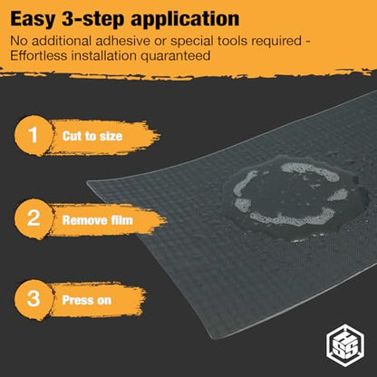 HSS Butyl Sealant Tape 4 Inch x 50 Feet Reinforced EPDM R2+