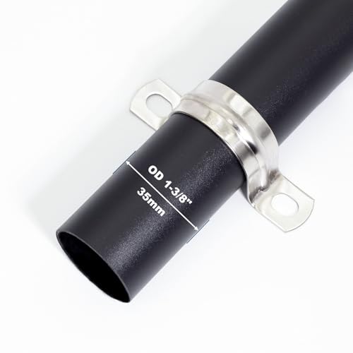10 pcs 1-3/8" Conduit Clamp 304 SS Pipe Support U Bracket, Tube Clamp for Cable/Water Pipe, Heavy Duty Strap Clamps | OD 1-3/8" | 10 pcs - size: Ø 1-3/8"