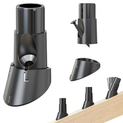 50 Pcs Baluster Slant Shoes for 3/4" OD Hollow Round Deck Balusters, Easy to Install Stair Baluster Connectors, Stair Railing Shoes for 22°–42° Angled Railings, Durable Baluster Repair Kit BS50 - size: Angled Rail