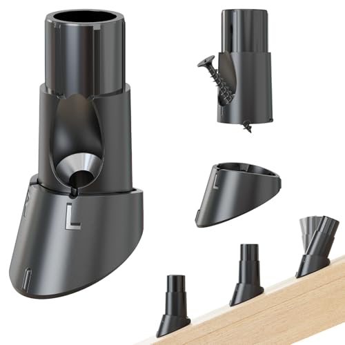 50 Pcs Baluster Slant Shoes for 3/4" OD Hollow Round Deck Balusters, Easy to Install Stair Baluster Connectors, Stair Railing Shoes for 22°–42° Angled Railings, Durable Baluster Repair Kit BS50 - size: Angled Rail