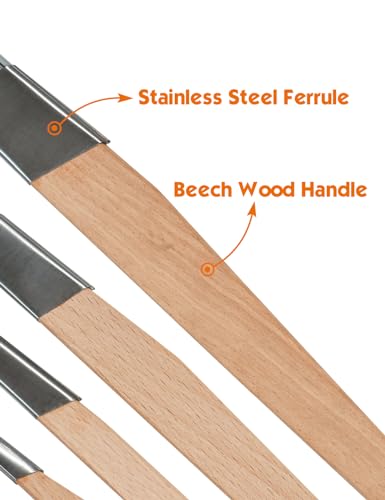 ROLLINGDOG 4PCS Trim Paint Brush Detail Trim Brush Cutting in Brush - color: 4pc