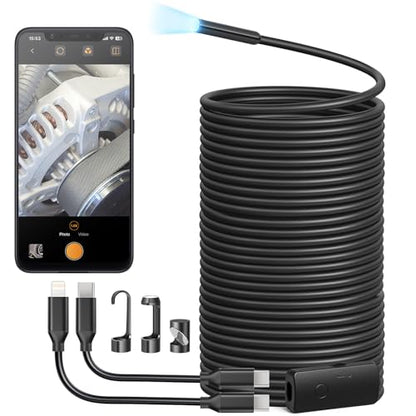 Anykit Endoscope Camera with Light, 1920P HD Borescope - size: 50FT