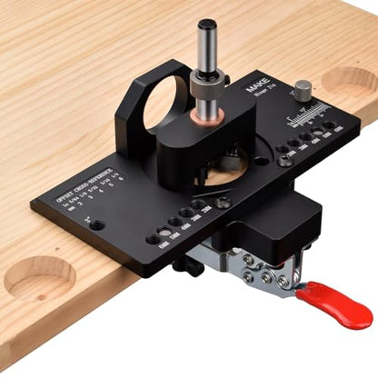 GOINGMAKE Metal Concealed Hinge Jig with Quick Clamp,35mm Cabinet Hinge Jig